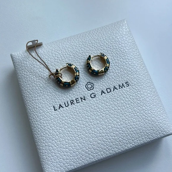 Lauren G. Adams huggie earrings NWT